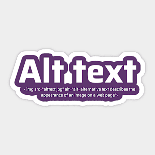 Alt Text Sticker